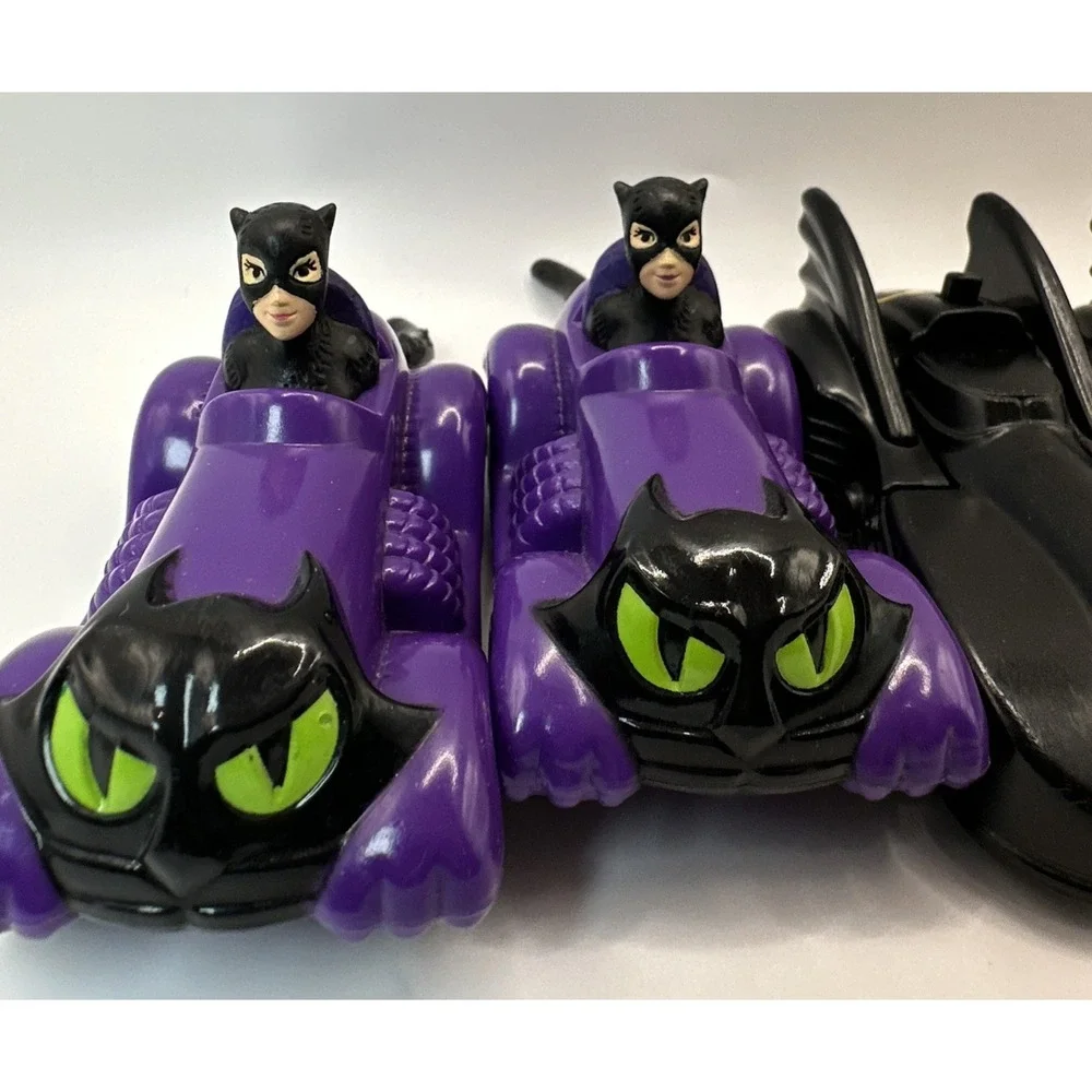 1991 McDonalds Batman Returns Happy Meal Toy Lot of 5 Batmobile Catwoman Vehicle